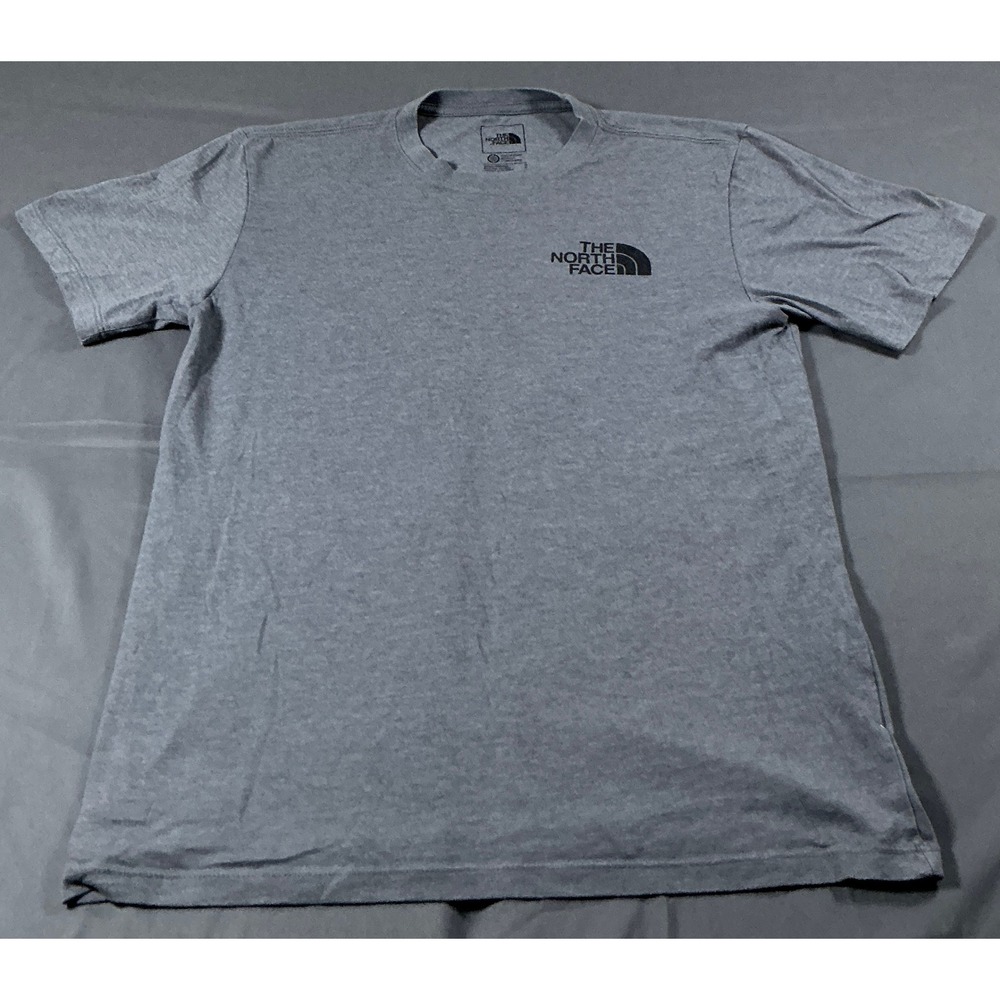 The North Face Mens Gray Bear Graphic Logo T-Shirt Small Short Sleeve Heather
